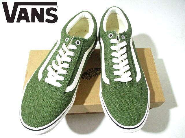 新品 未使用■ 即決! バンズ オールドスクール ヘンプ 緑 グリーン HEMP VANS OLD SKOOL 27cm ヴァンズ拍卖