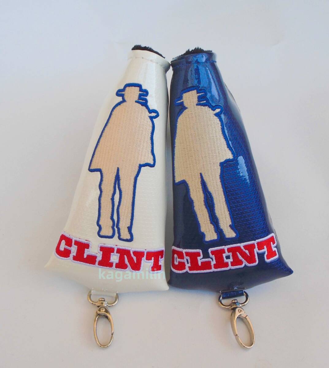 パターカバースコッティキャメロンツアーツアー支給 新作 磁石タイプ開閉 CLINT 白青2個セット拍卖