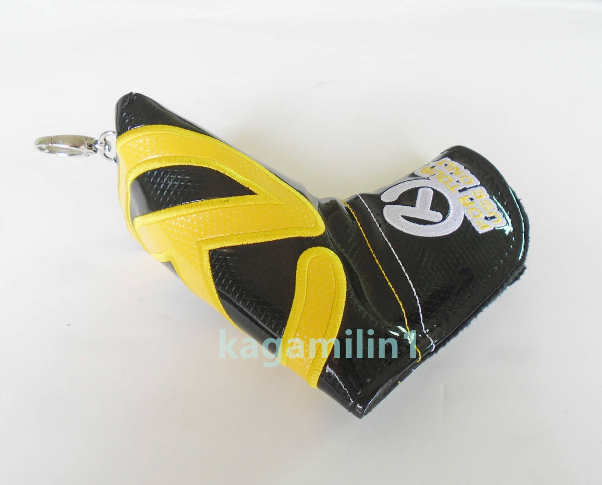 パターカバースコッティキャメロンツアーツアー支給 新作 磁石タイプ開閉 TOUR 黒黄拍卖