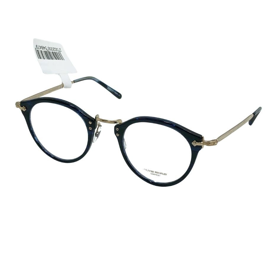 オリバーピープルズ メガネ サングラス 505 リミテッドエディション 47□24-142 ブルー系×ゴールド OLIVER PEOPLES【AFI7】拍卖