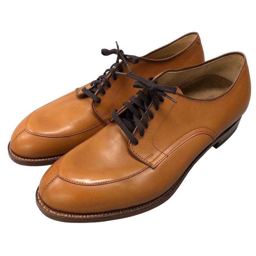 オールデン レザーシューズ 54421 カーフ ライトブラウン Vチップ サイズ10.5 ALDEN ビジネスシューズ 約28.5cm【LA】【中古】拍卖