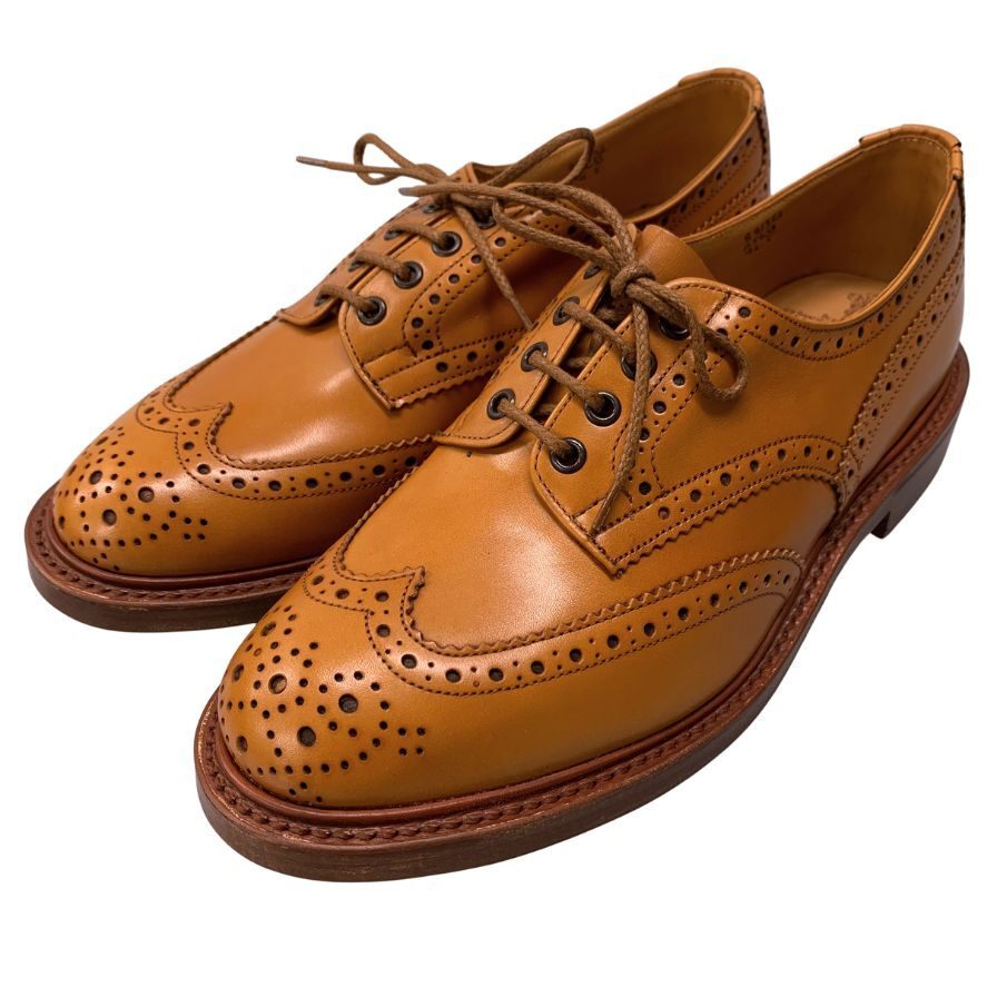 トリッカーズ レザーシューズ カントリー ウイングチップ バートン M5633 メンズ 9.5 Tricker’s BOURTON 約28.0cm【LA】【中古】拍卖