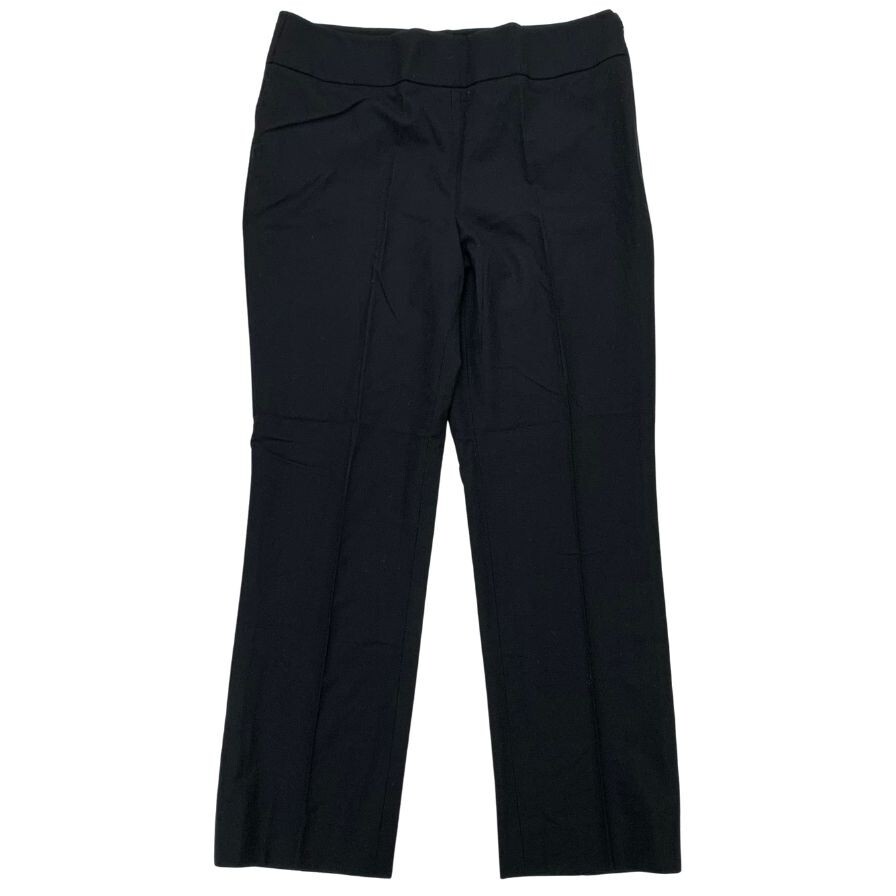 スラックス アルマーニ コレツィオーニ ノープリーツパンツ サイドジップ ウール レディース サイズ40 ブラック【AFB13】拍卖