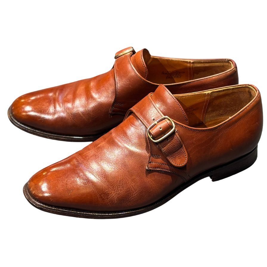 チャーチ レザーシューズ ベケット モンクストラップ 3都市 73ラスト サイズ8.5F ブラウン メンズ Church's【LA】【中古】拍卖