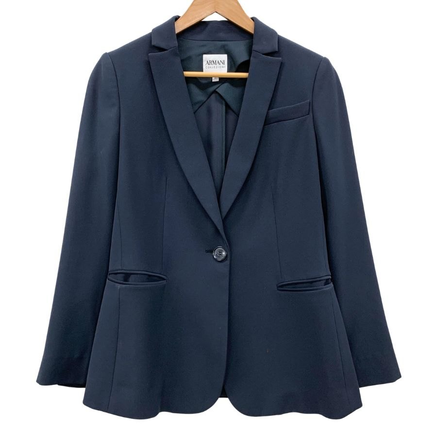 中古◆ジャケット アルマーニコレッツェオーニ テーラードジャケット シングル 1B レディース サイズ40 ARMANI COLLEZIONI 【AFB15】拍卖