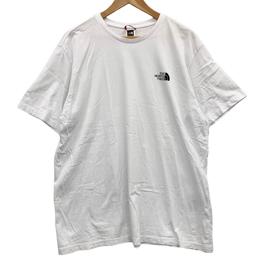 美品◆Tシャツ ザ ノースフェイス 半袖Tシャツ ロゴ ホワイト メンズ サイズL THE NORTH FACE 【AFB30】拍卖
