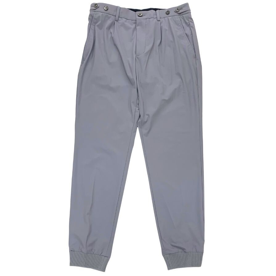 パンツ ジーティーアー ジョガーパンツ ポリエステル ストレッチ 裾ゴム スラックス イージー グレー メンズ サイズ46 GTA 【AFB27】拍卖