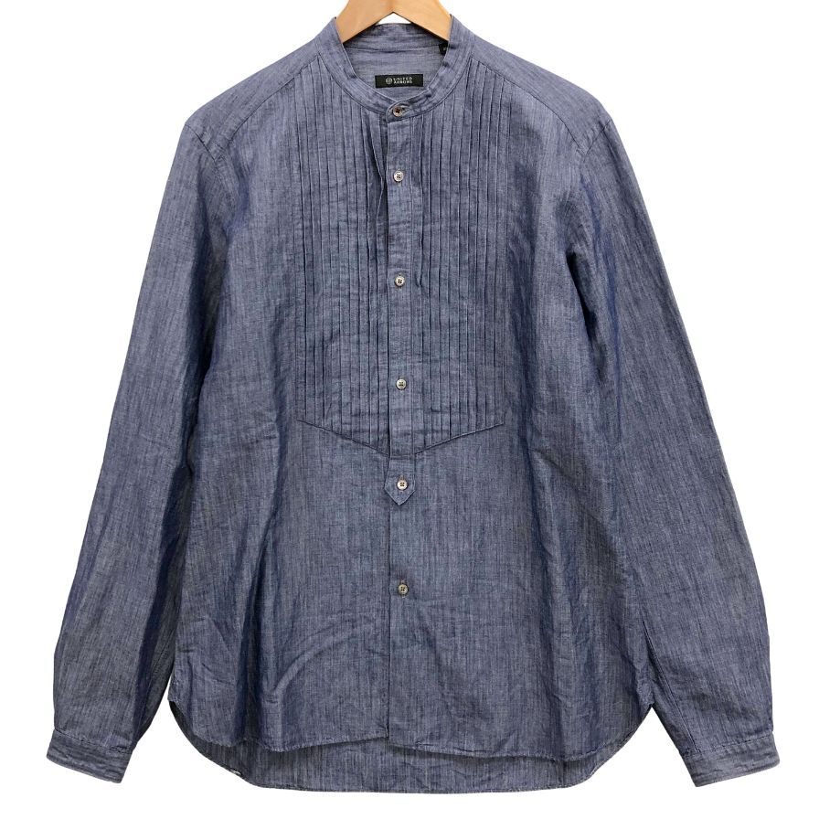 美品◆シャツ ユナイテッドアローズ シャンブレー 長袖シャツ ブルー レディース サイズ39 UNITED ARROWS 【AFB29】拍卖