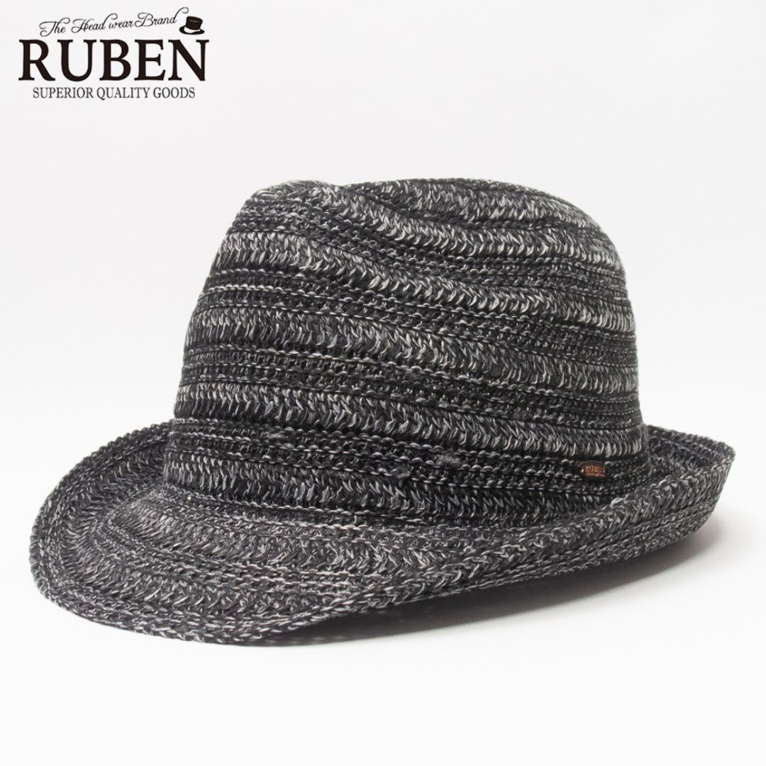 新品 RUBEN ルーベン ミックスサーモ中折れハット チャコール拍卖