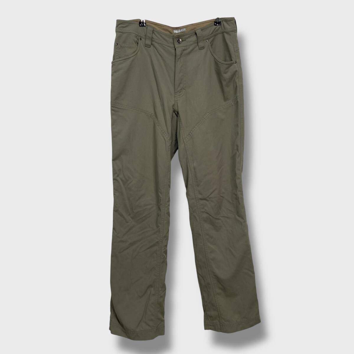 送料無料☆Marmot☆マーモット☆アウトドアガイドパンツ☆W32☆セージグリーン☆ナイロン☆ダブルニー☆F25M拍卖