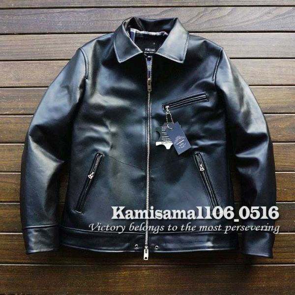 GABRIEL 最高峰 ホースハイド 復刻 30'sスタイル シングルライダース レザージャケット 馬革※2266【XXXXL】拍卖