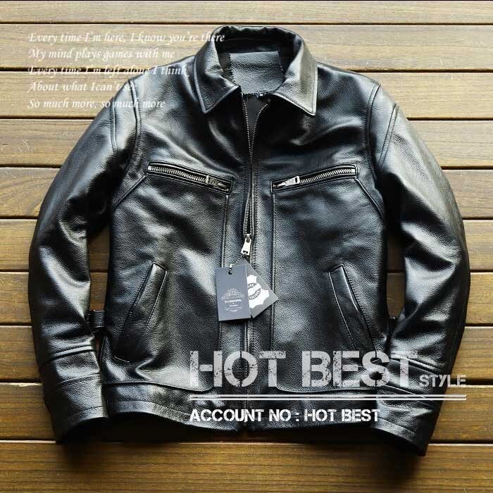 ■Gabriel 上質カウハイド メンズ シングルライダース レザージャケット イタリアンレザー 牛革/2733【XXXXL】拍卖