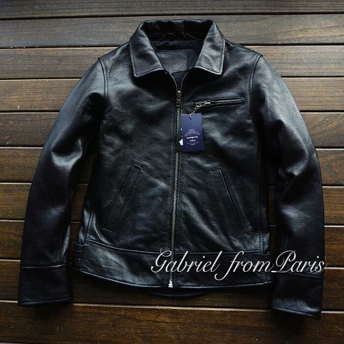 最高峰■GABRIEL 最上級ナッパ・上質牛革 本革★メンズ 細身 革ジャン ライダース レザージャケット 2305【XXXXL】拍卖