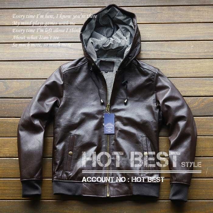 ■レア ゴートスキン ・ フーデッドパーカー スポーツジャケット ボマー ボンバー ライダース イタリアンレザー ヤギ 山羊革3177【M】拍卖
