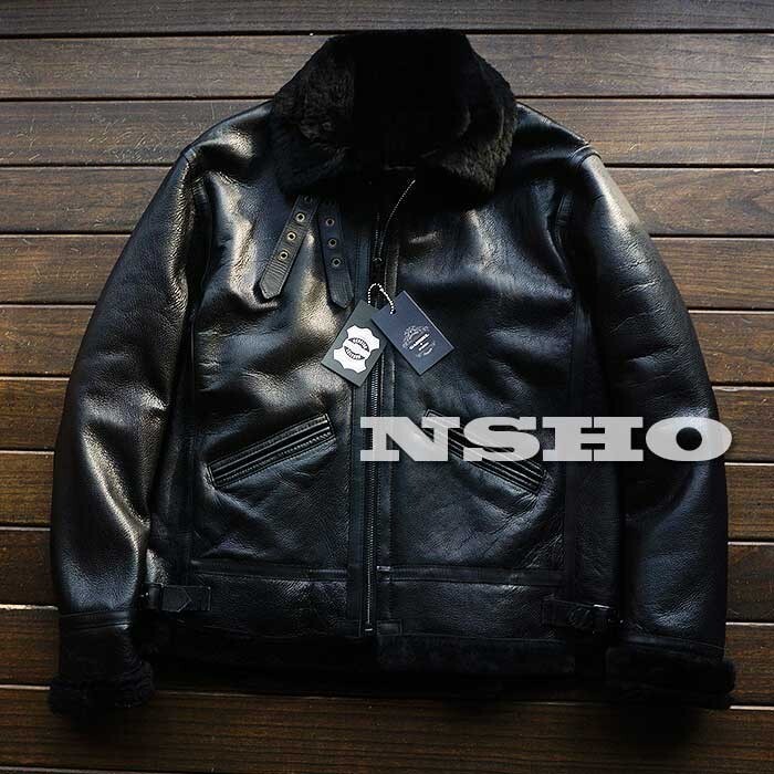 ■GABRIEL 最高峰シープスキン 復刻30's USAF TYPE B-3 ムートン フライトジャケット ボマー ボンバーイタリアンレザー 羊革/2408【XXL】拍卖