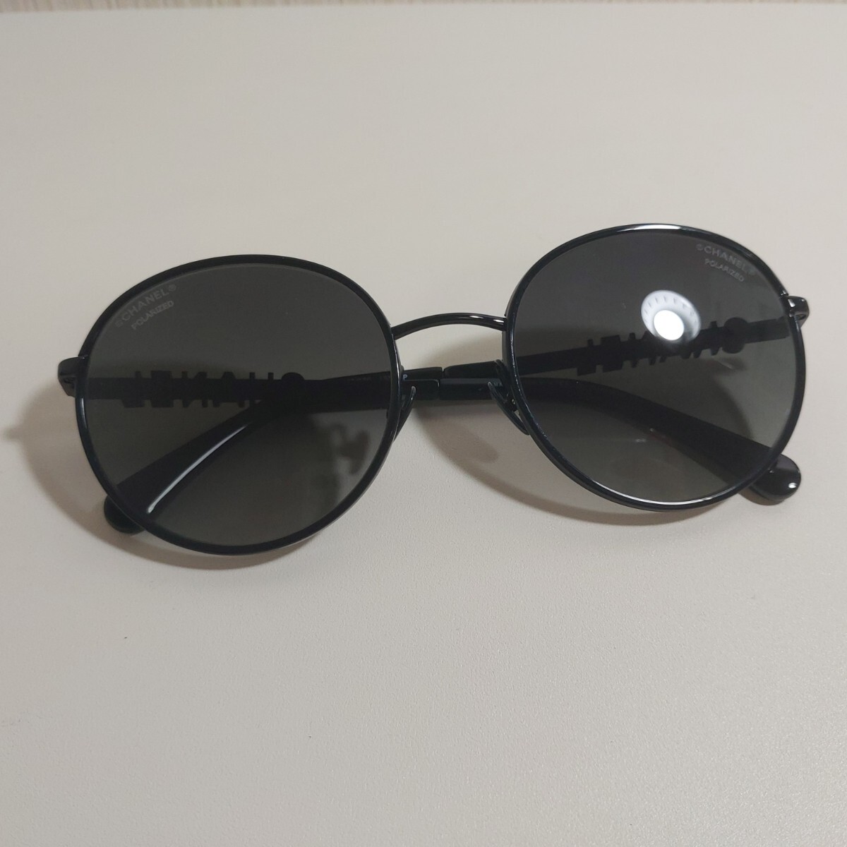 シャネル サングラス CHANELロゴ パントシェイプ アイウェア ブラック 4282 c.126/S8拍卖