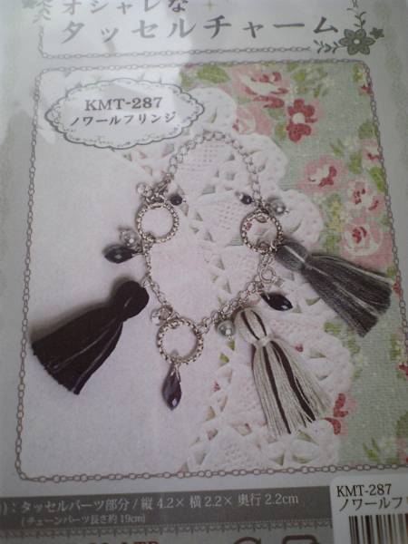 オシャレなタッセルチャーム *~ ノワールフリンジ ~*拍卖