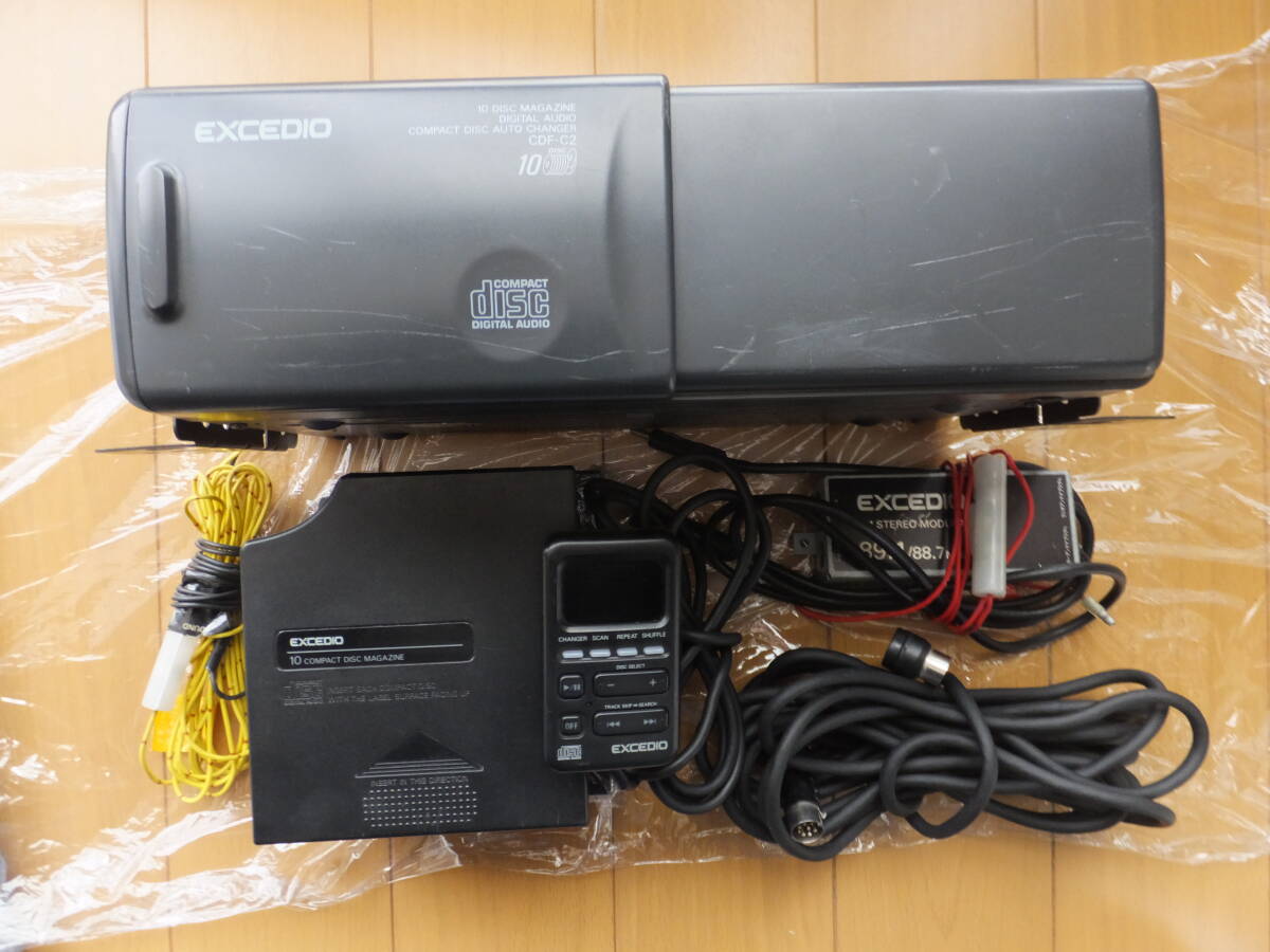 ★当時物【SANYO EXCEDIO 10連装 CDオートチェンジャー CDF-C2 取説付 】中古品 動作確認済★ビンテージ・旧車・年期物・ヤングオート拍卖
