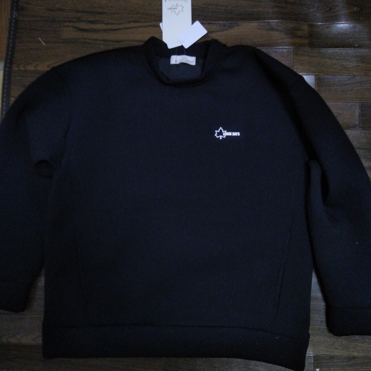 新品未使用 しまむら ロゴスデイズ logos days トレーナー Lサイズ 限定品 黒色 冬物セール 秋物セール拍卖