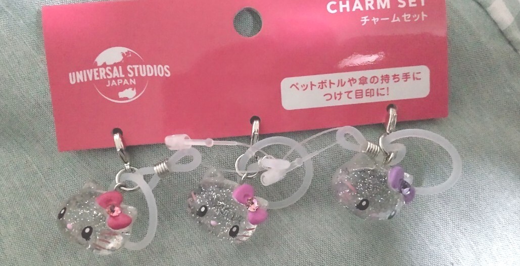 ユニバ USJ ハローキティ キティちゃん チャームセット 新品 チャーム拍卖