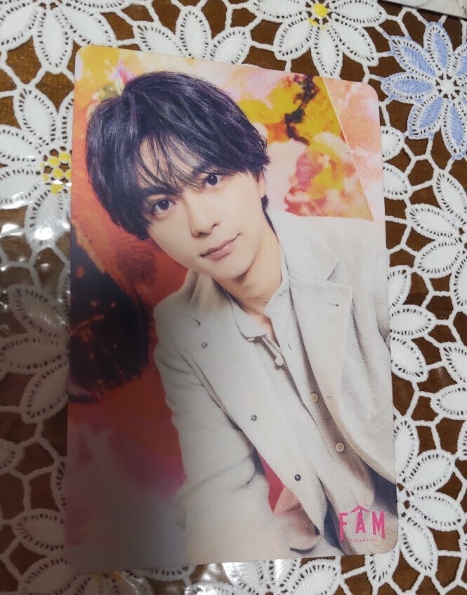 timelesz FAM 初回限定盤B 特典 ランダムトレカ【佐藤勝利・猪俣周杜】1枚 タイムレス拍卖