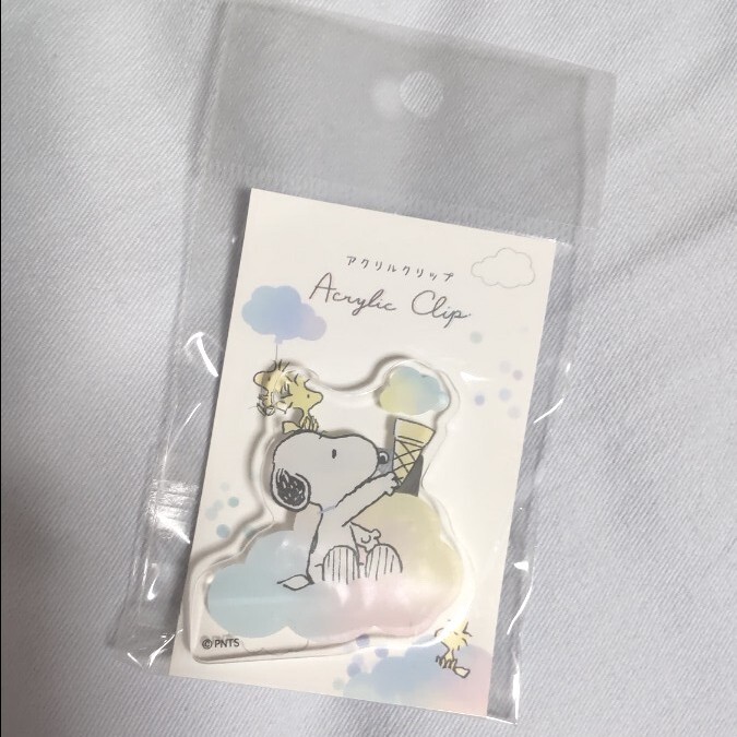 スヌーピー SNOOPY 新品 クリップ アクリルクリップ拍卖