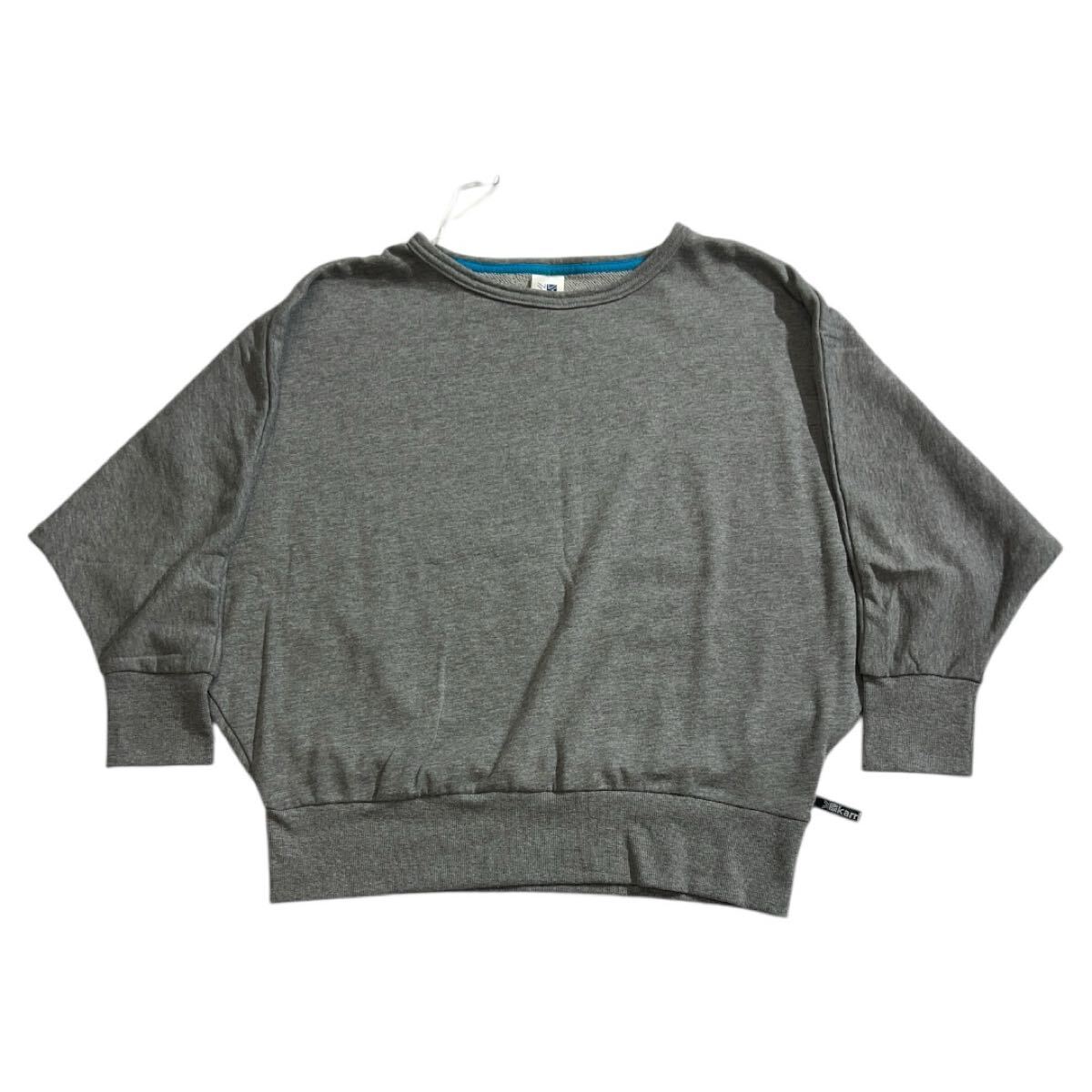 ■ karrimor RUN カリマー ■ ロゴ 刺繍 オーバーサイズ スウェット トレーナー グレー LL拍卖