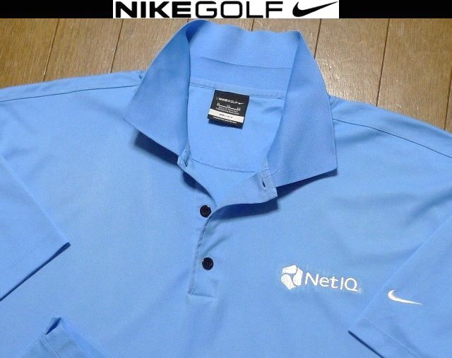 4L-5L・3XL-4XL日本サイズ位【セール!送料無料】超希少 ナイキ USA限定 美品 特注刺繍 速乾除湿 ポロシャツ大きいビッグ拍卖