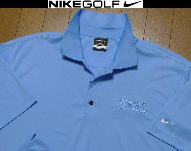 4L 3XL XXXL日本サイズ位★セール送無料★ナイキUSA限定モデル1点物 美品 特注刺繍 清涼4方向伸縮速乾ストレッチ ポロシャツ大きいビッグ拍卖