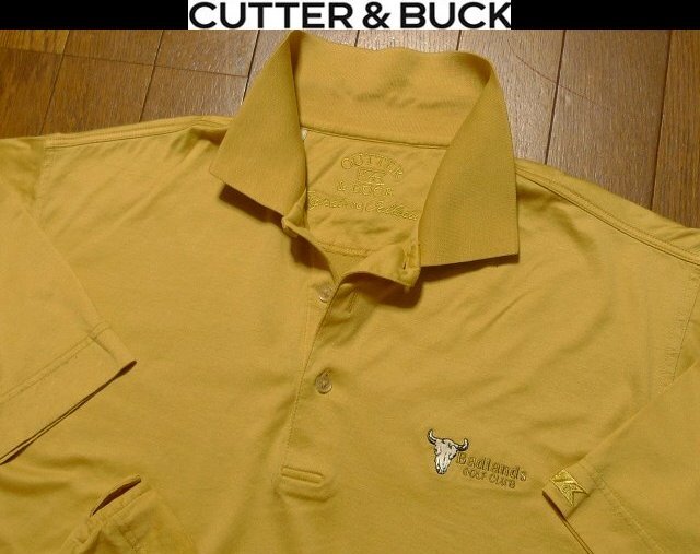 2L-3L・XL-2XL日本サイズ位★セール送無料★超希少 カッター&バック USA限定 特注刺繍ゴールド 金色 ストレッチ ドライ ポロシャツ 拍卖
