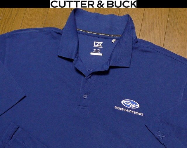 4L-5L・3XL-4XL日本サイズ位★セール送無料★超希少 カッター&バック USA限定モデル1点物 美品 特注刺繍ポロシャツ 速乾除湿 伸縮 拍卖