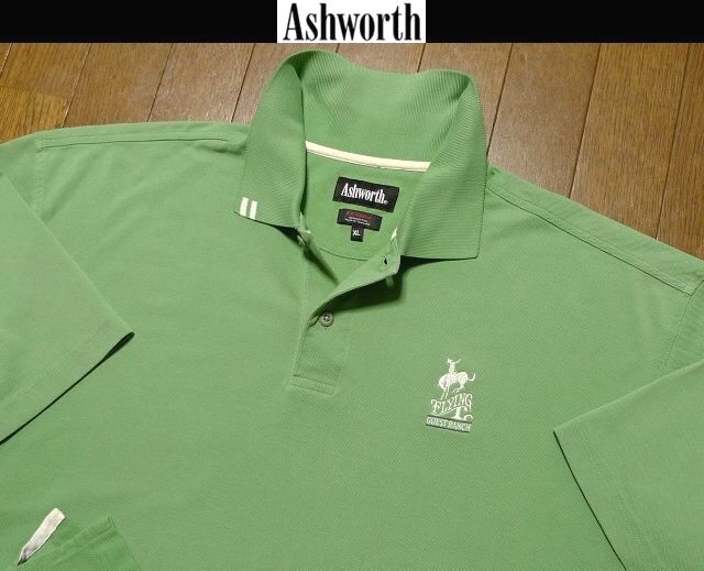 4L-5L・3XL-4XL日本サイズ位★セール送無料★アシュワースUSA限定 特注刺繍 美品 ポロシャツ拍卖