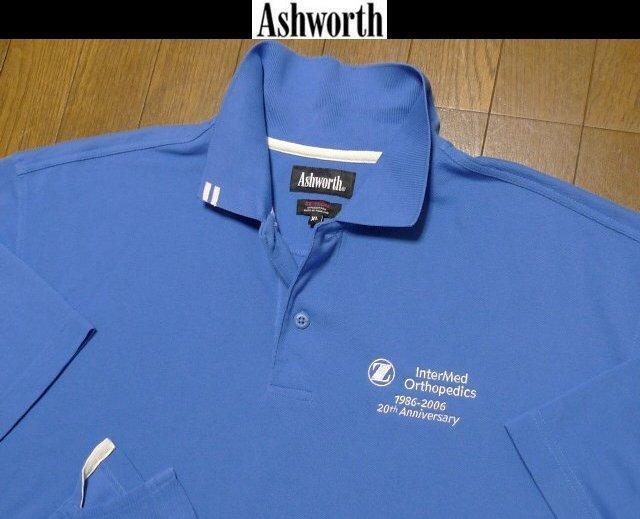 4L-5L・3XL-4XL日本サイズ位★セール送無料★アシュワースUSA限定 特注刺繍 美品 ポロシャツ拍卖