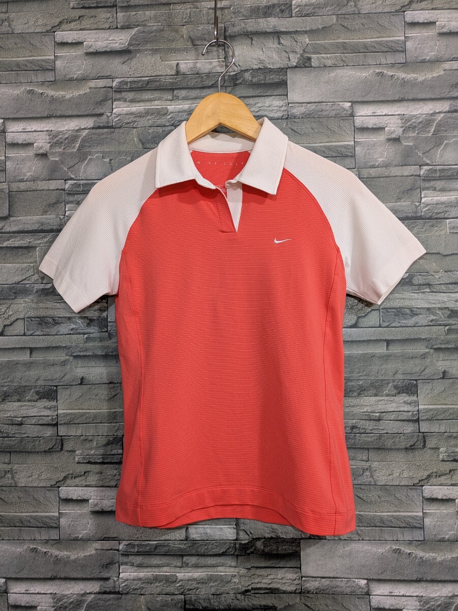 ●送料無料★NIKE GOLF ナイキ ゴルフウェア 半袖 ポロシャツ トップス レディース Mサイズ拍卖