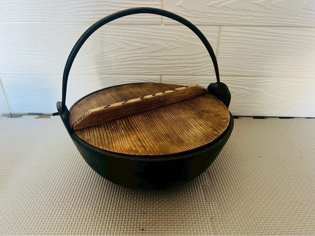KA60☆南部池永☆鉄鍋 南部鉄器 いろり鍋 鍋 すき焼き 昭和レトロ 拍卖