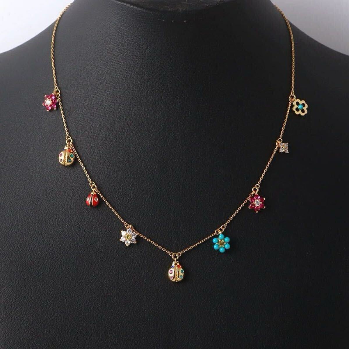 本物新品 Kate Spade ケイトスペード てんとう虫 ネックレス拍卖