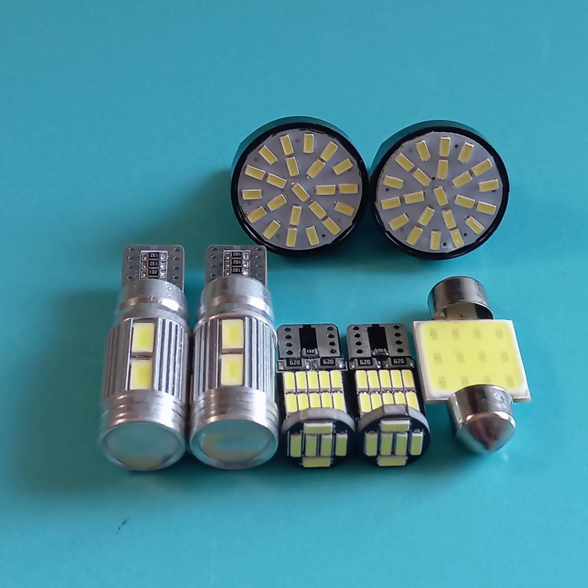 L880K コペン T10 LED ルームランプセット ポジション ナンバー灯 バックランプ 7個セット ホワイト ダイハツ /22/t31/10/26拍卖