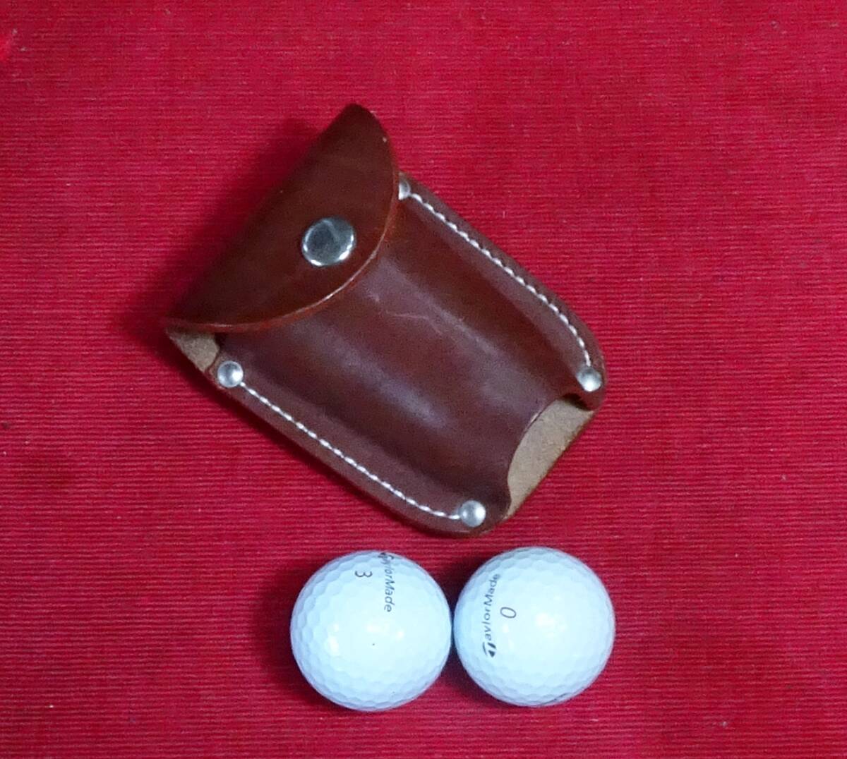 No.GS152 牛革製。ゴルフボールx2個入り・Case拍卖