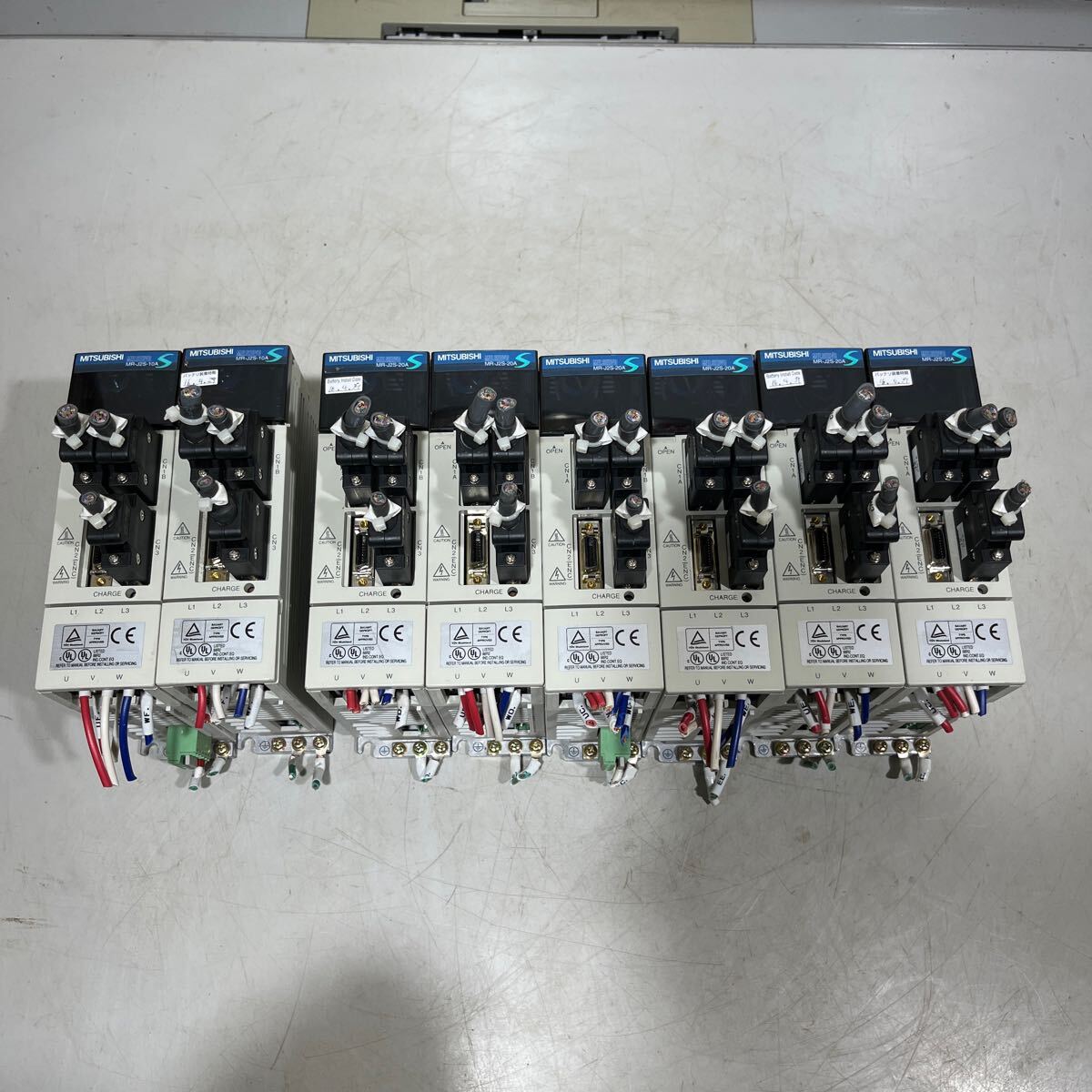 GB-5562 三菱 ACサーボ サーボアンプ MR-J2S-20A 6台 MR-J2S-10A 2台 計8台 セット拍卖