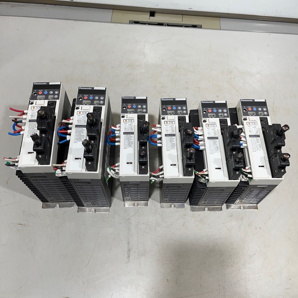 GB-5564 Panasonic パナソニック ACサーボドライバ MSDA083A1A51 2台 MSDA023A1A51 2台 MSDA043A1A51 2台 計6台セット拍卖