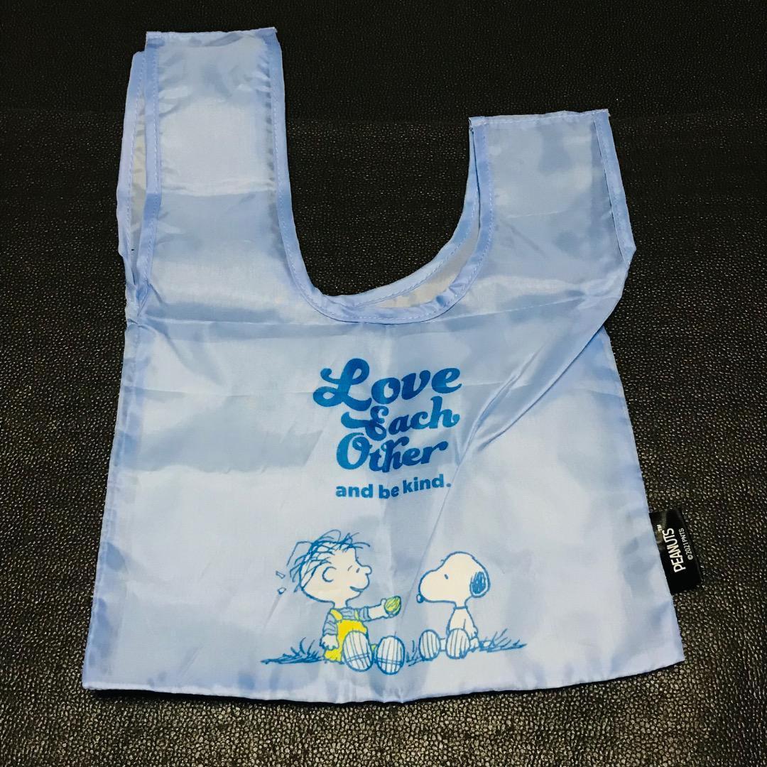 ブルー ライナス SNOOPY TOWN 限定 スヌーピー タウン PEANUTS お買い物バッグ エコバッグ トートバッグ ガチャ カプセル ミュージアム拍卖