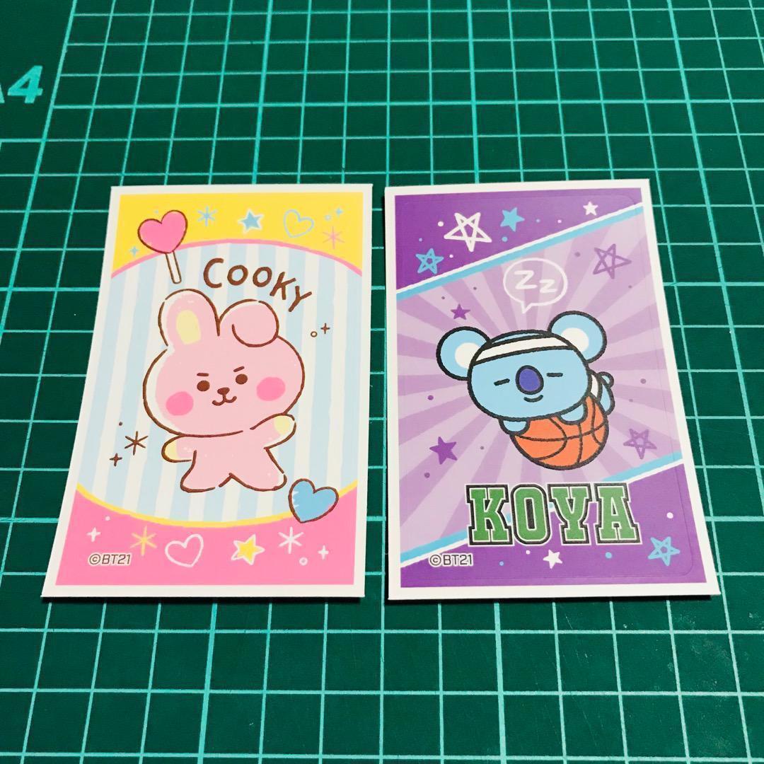 cooky koya rm ジョングク ナムジュン コヤ bt21 bts 防弾少年団 デコステッカー シール ステッカー ic カード ガム拍卖