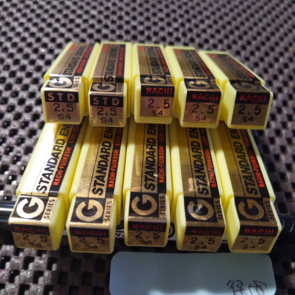 得58 ナチ Gスタンダード エンドミル Φ2.5 4枚刃 10本セット 鉄工 消耗品 切削工具 NACHI拍卖