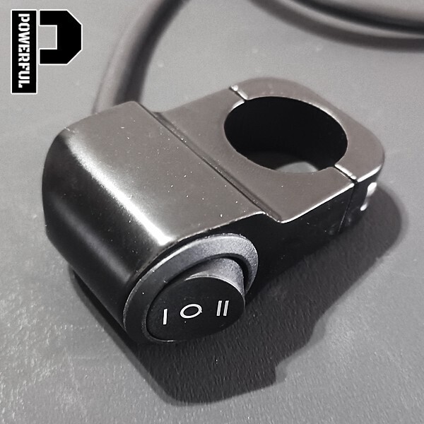 GSX400インパルス イナズマ400 GSX250R GSX-R1100R GSX1300R 隼 汎用 3極配線 ハンドル オンオフスイッチ LED ヘッドライト フォグランプ拍卖