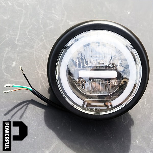 GN125 EN125 ジェベル200 バンバン200 ボルティー グラストラッカー ミニ LED/ヘッドライト/デイライト/イカリング/ポジション Assy拍卖