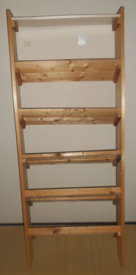 脚立 木製 手作り 木製はしご 天然木 小型 固定タイプ 高さ約160CM 中古 1点拍卖