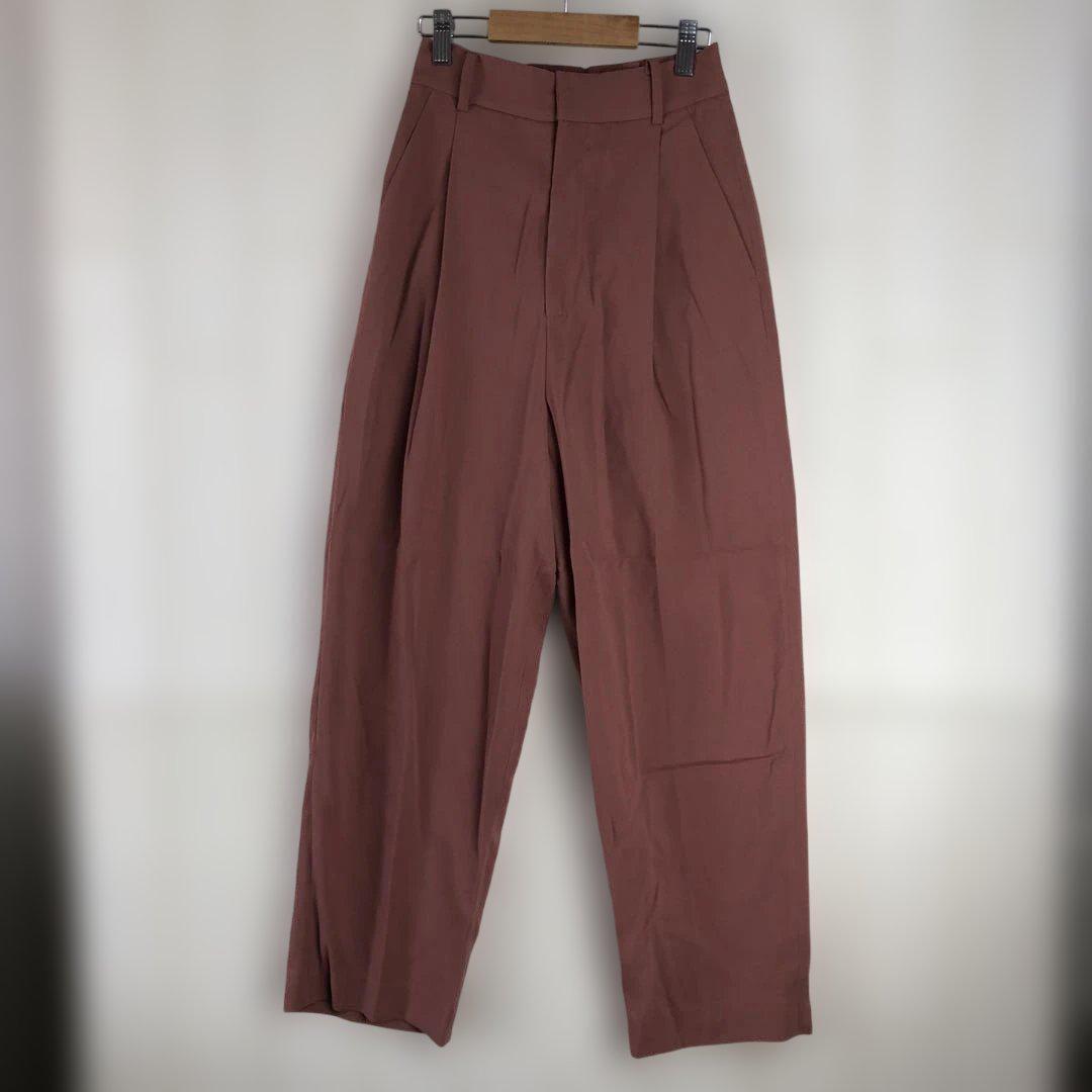 mystic ハイウエスト ワイドパンツ ピンク フリーサイズ ウエストゴム拍卖