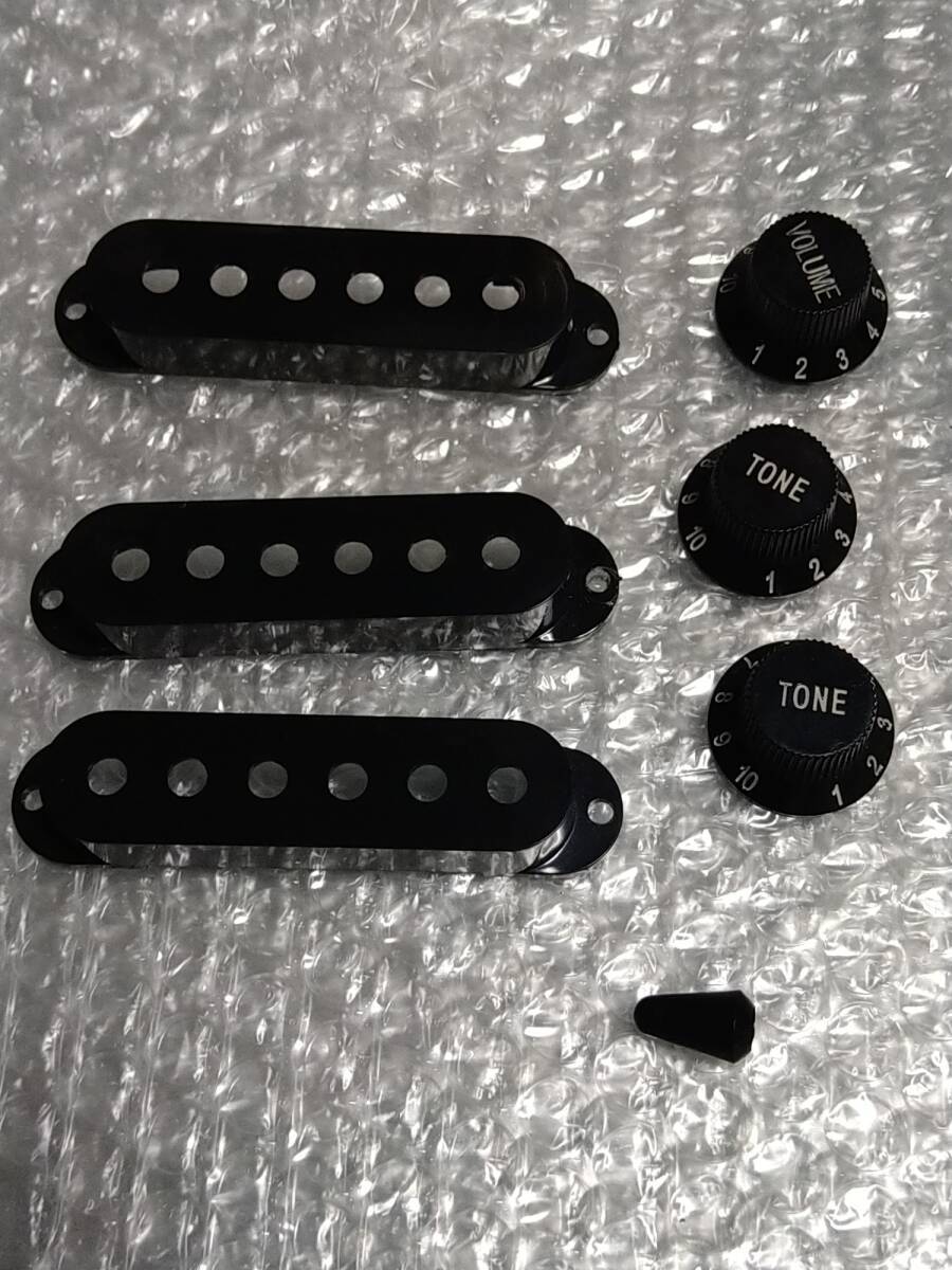 ② 中古品・ストラトキャスター用アッセンカバーセット ブラック拍卖