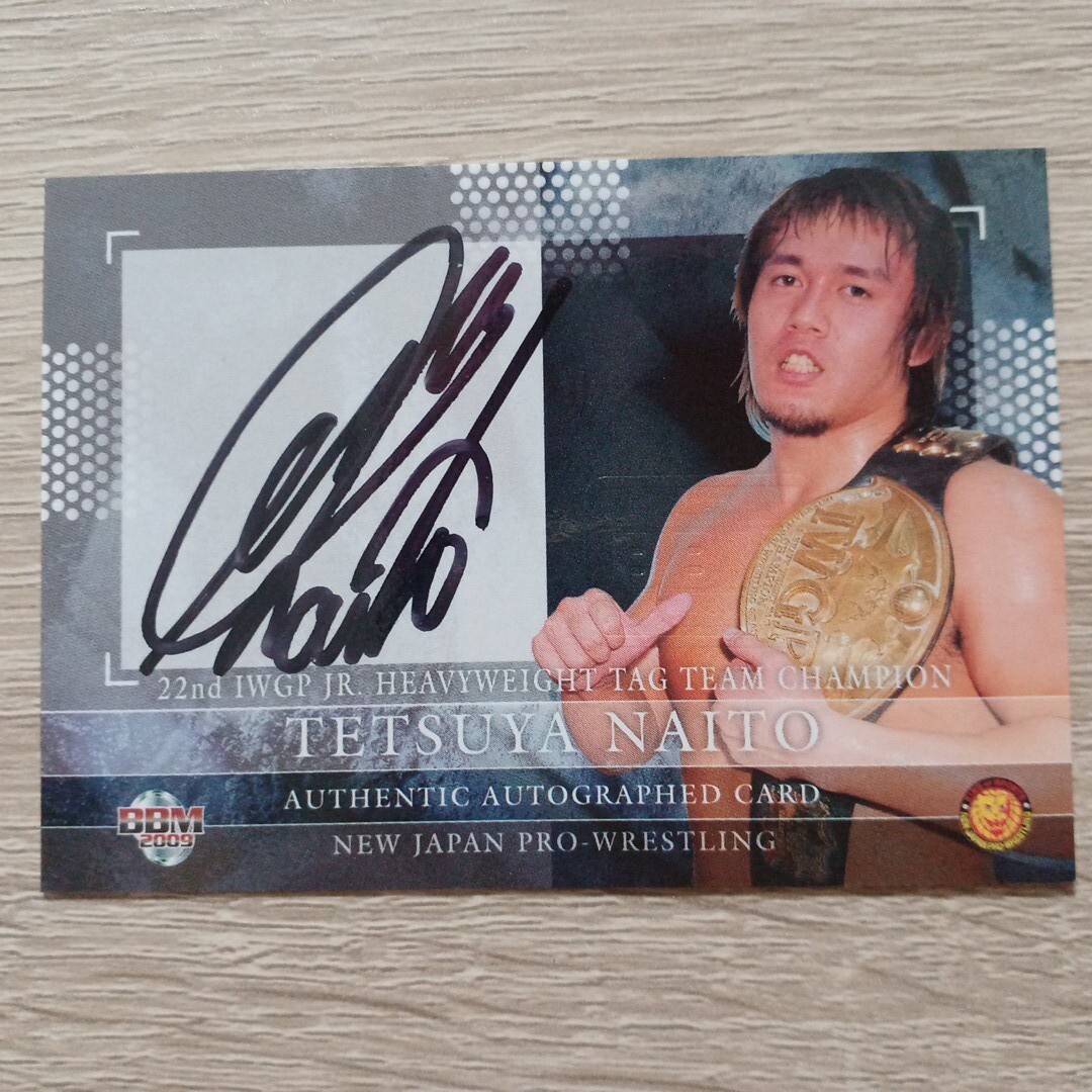 BBM プロレスカード 内藤哲也 直筆サインカード 新日本プロレス 拍卖