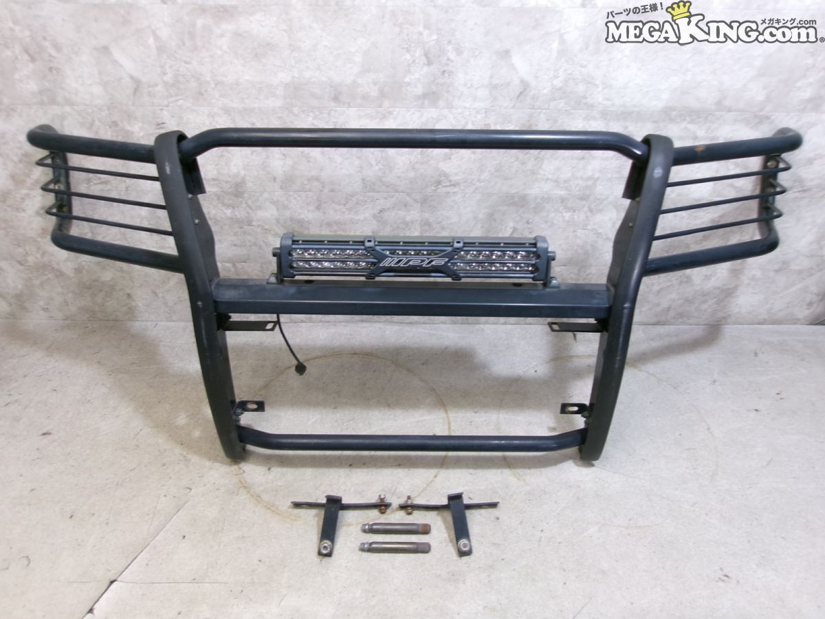 200系 ハイエース ナロー 4型 社外 バンパーガード フロントガード ブラック系 スチール IPF LEDライト 付 / S6-1212拍卖